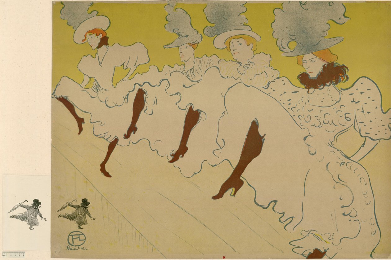 Mademoiselle Eglantines trupp av Henri de Toulouse-Lautrec