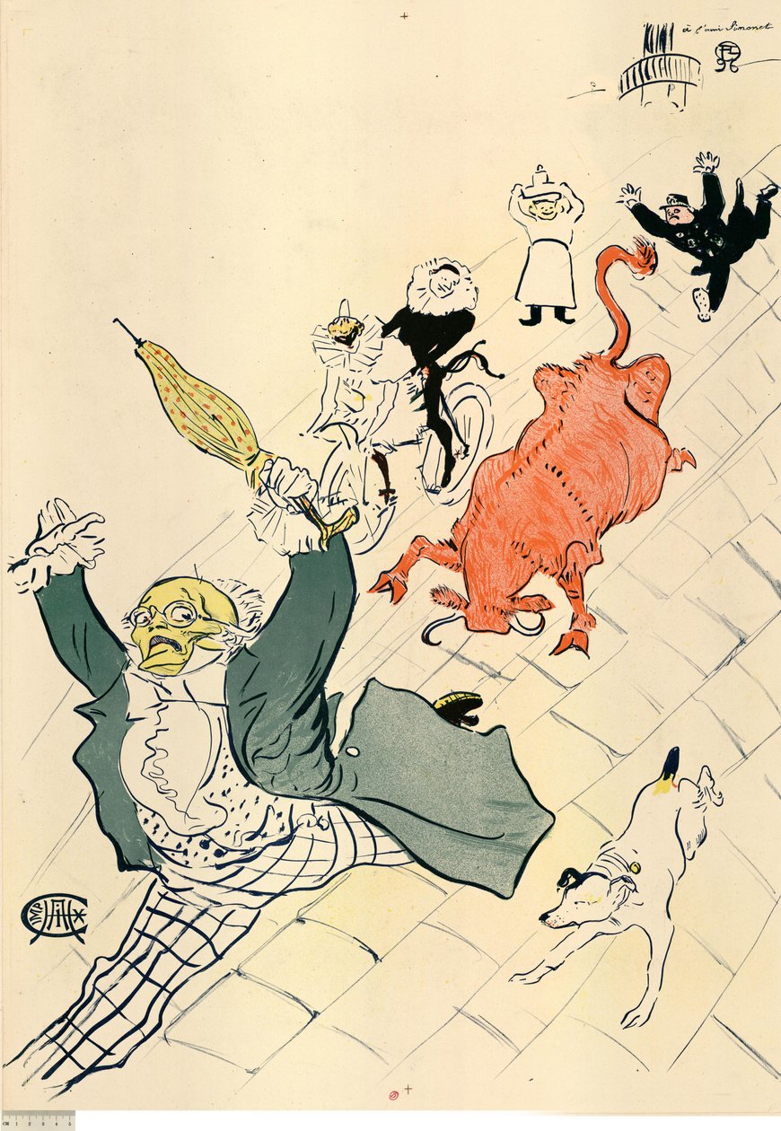 Die wütende Kuh av Henri de Toulouse-Lautrec