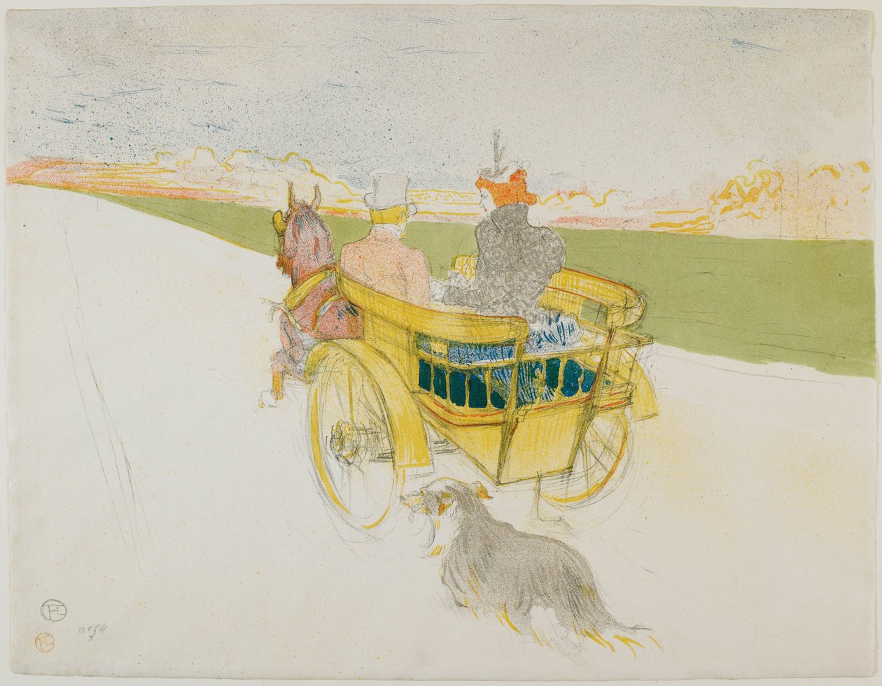 Utflykten på landet av Henri de Toulouse-Lautrec
