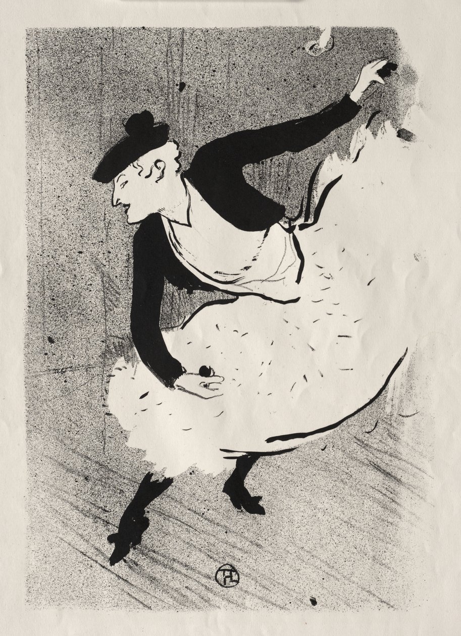 Le Café-concert: Edmée Lescot av Henri de Toulouse-Lautrec