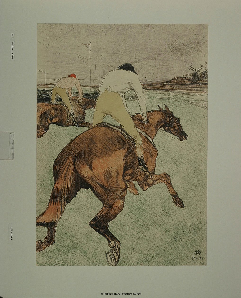 Jockeyn [provtryck b] av Henri de Toulouse-Lautrec