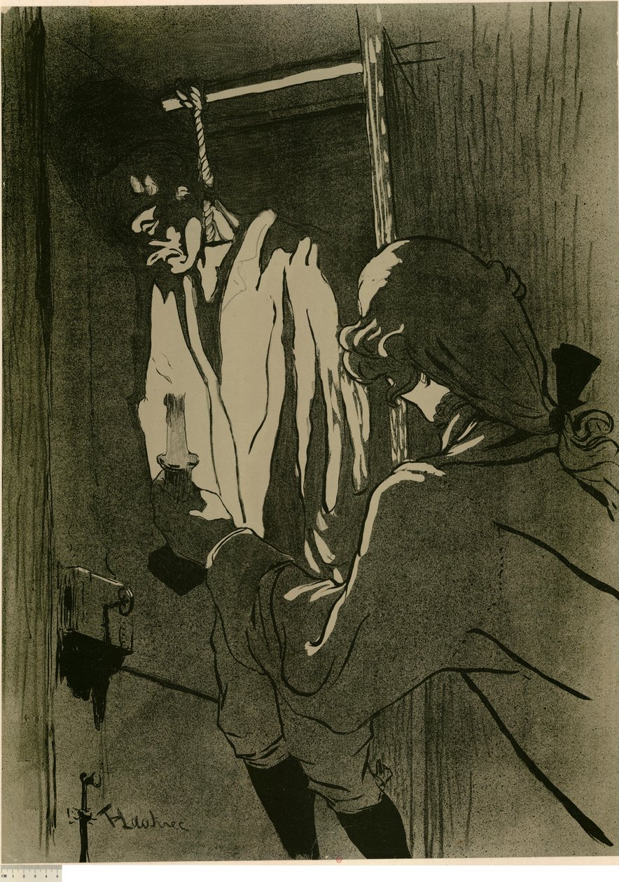 [Den hängde (första tavlan)] av Henri de Toulouse-Lautrec