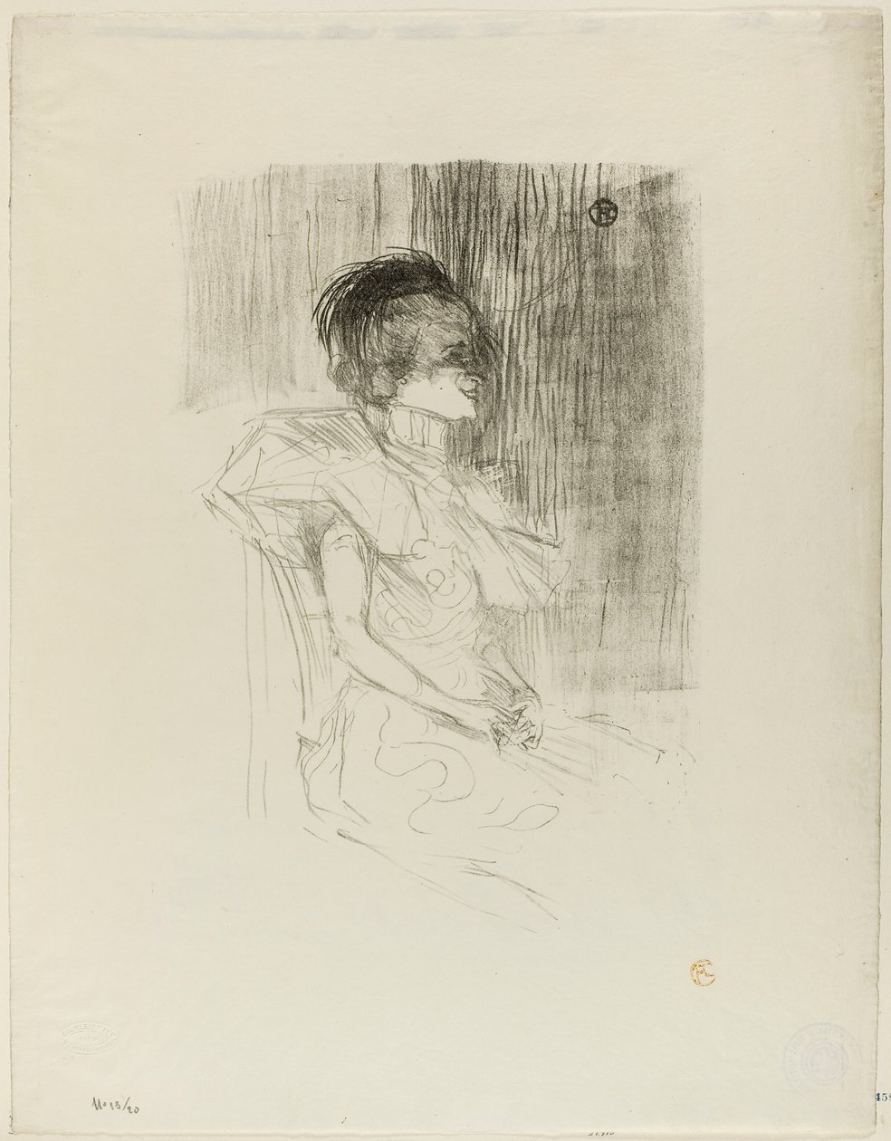 Långivaren sitter av Henri de Toulouse-Lautrec