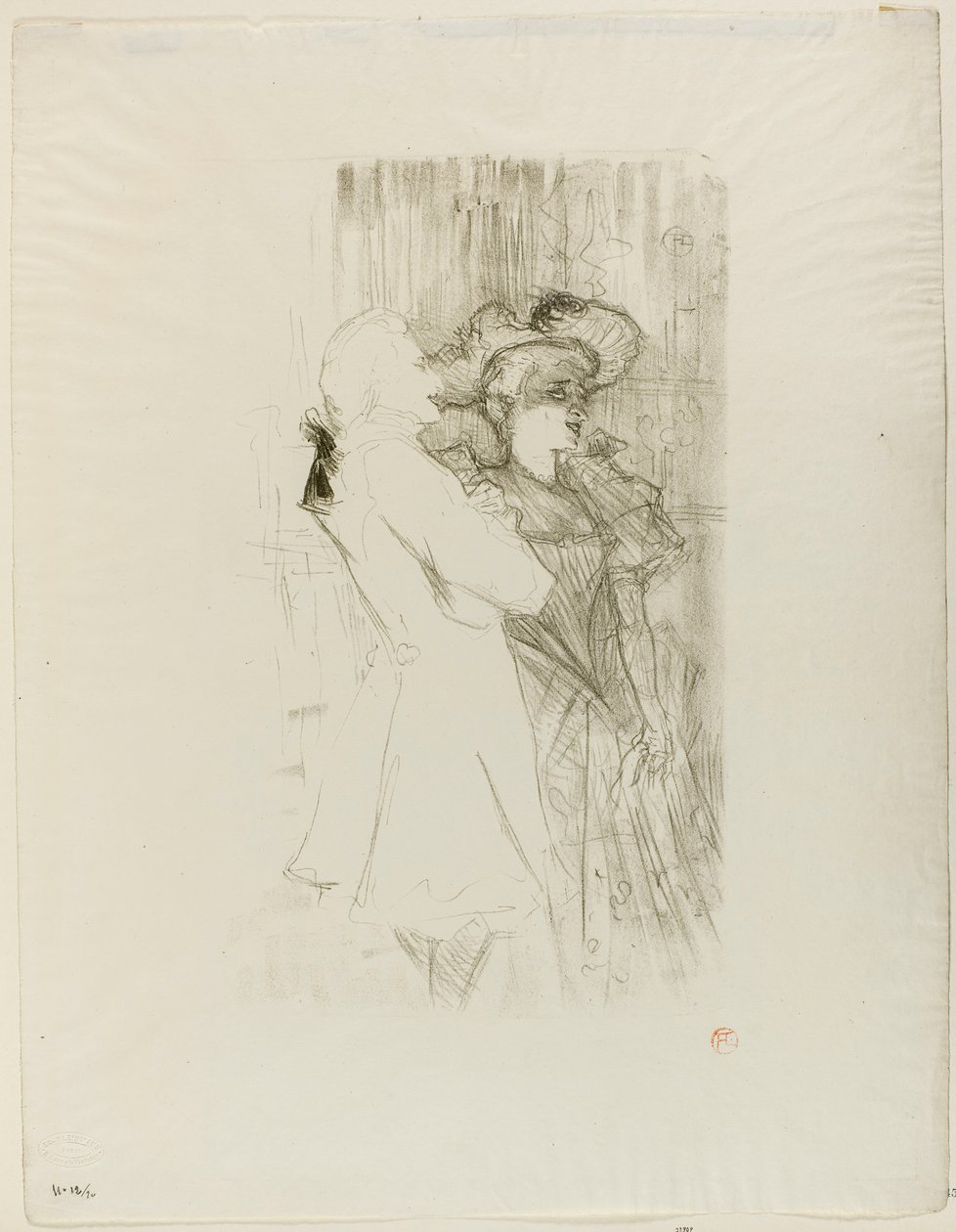 Lender och Auguez i La Chanson de Fortunio av Henri de Toulouse-Lautrec