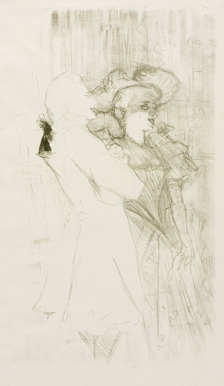 Lender och Auguez i "The Song of Fortune" av Henri de Toulouse-Lautrec