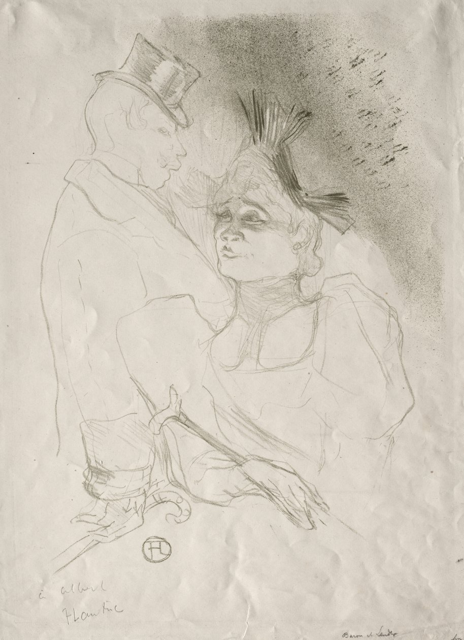 Långiver och friherre av Henri de Toulouse-Lautrec