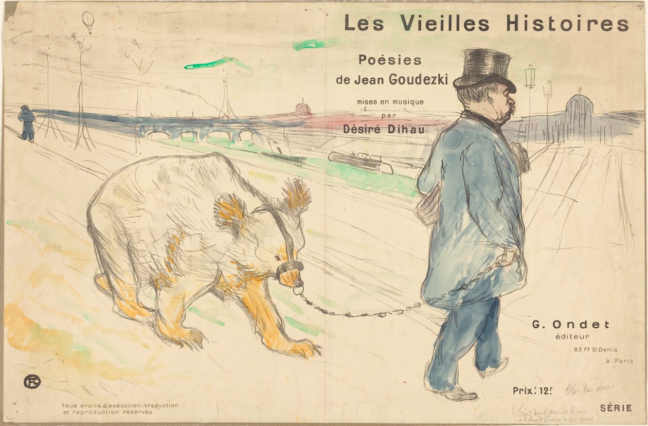 Gamla berättelser (omslag/frontespis) av Henri de Toulouse-Lautrec