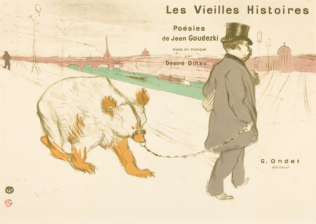 Les Vieilles Histoires, omslag/frontespis av Henri de Toulouse-Lautrec