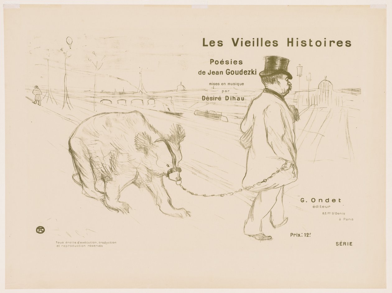 The Old Stories: Cover - Frontispice av Henri de Toulouse-Lautrec