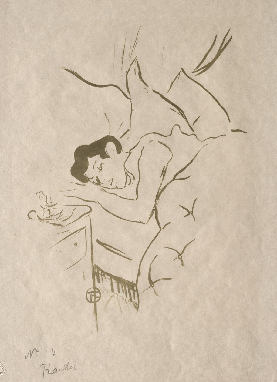 De gamla berättelserna: Din mun av Henri de Toulouse-Lautrec