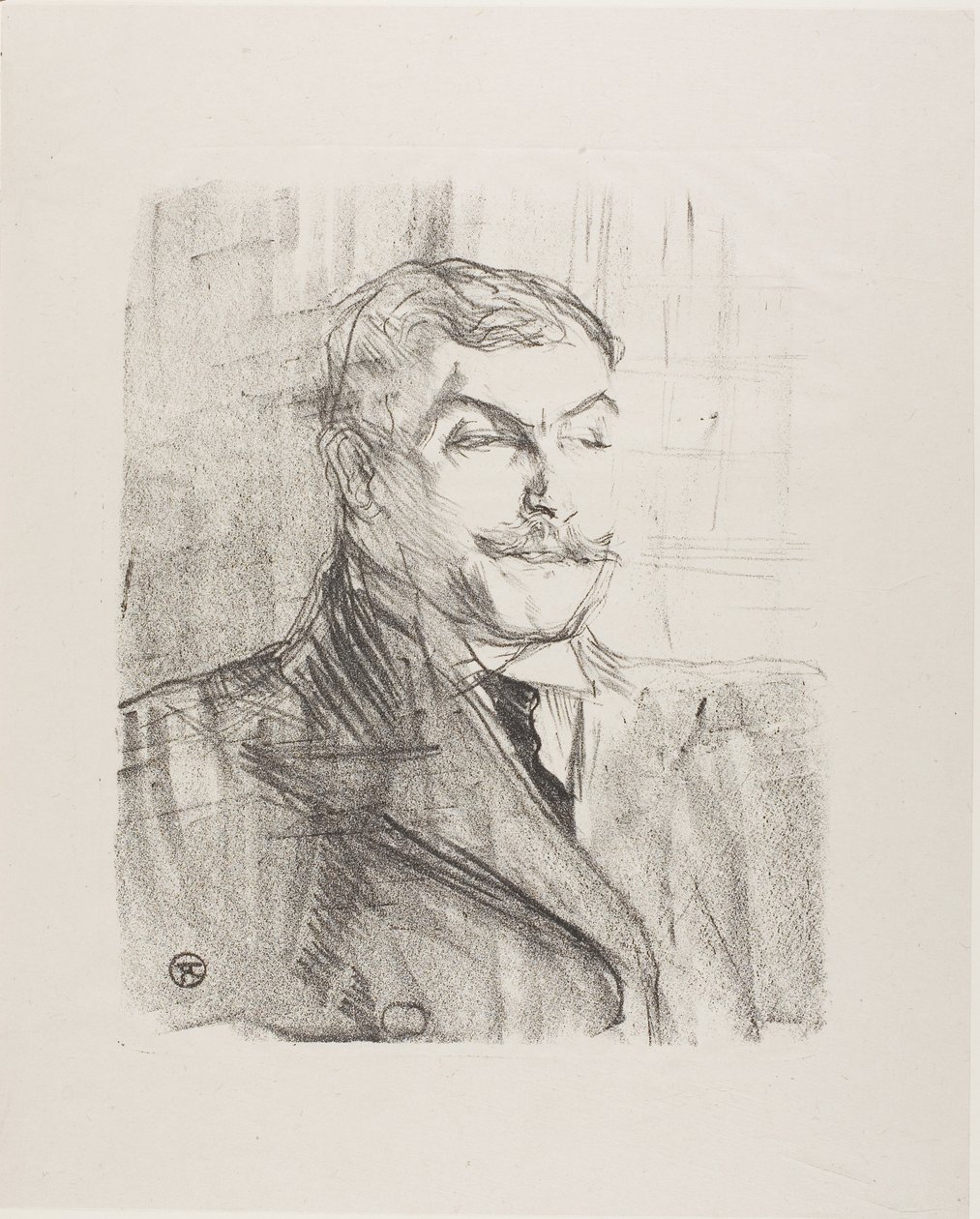 Lucien Guitry, från Treize Lithographies av Henri de Toulouse-Lautrec