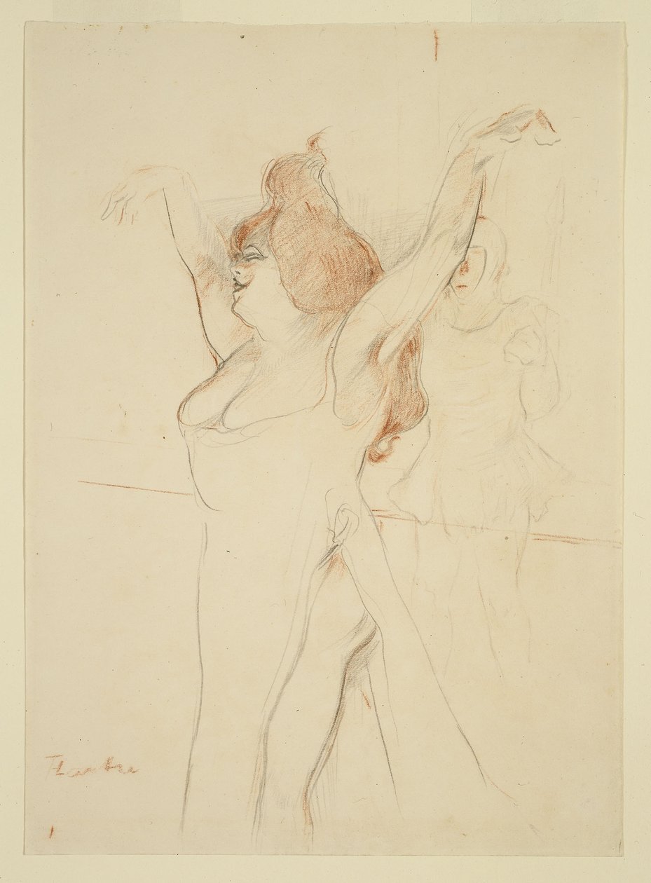 Mademoiselle Cocyle som Helena av Troja i La Belle Helene av Henri de Toulouse Lautrec