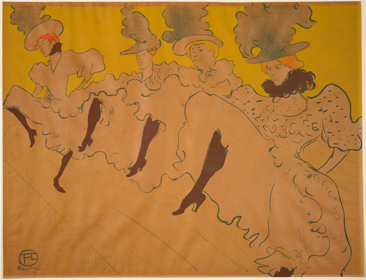 Mademoiselle Eglantines trupp av Henri de Toulouse-Lautrec