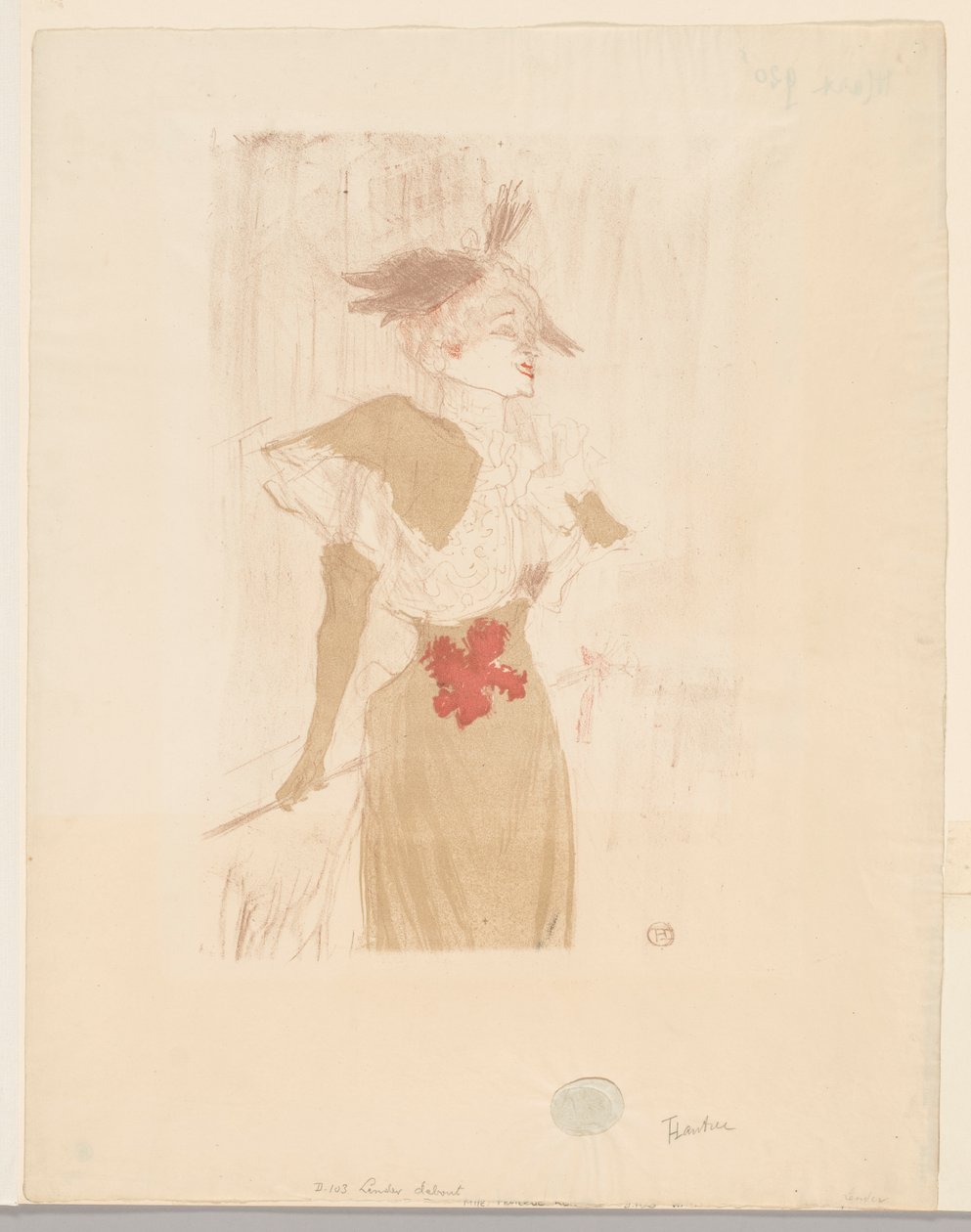 Mademoiselle Marcelle Lender, Stående av Henri de Toulouse-Lautrec