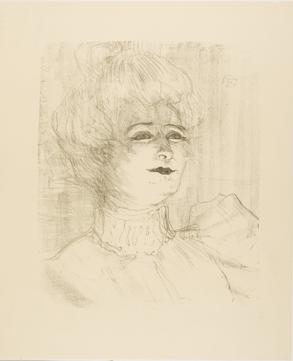 Marie-Louise Marsy, från Treize Lithographies av Henri de Toulouse-Lautrec
