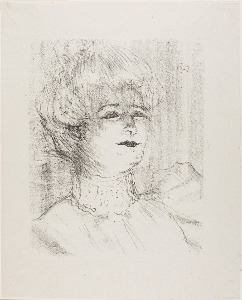 Marie-Louise Marsy, från Treize Lithographies av Henri de Toulouse-Lautrec