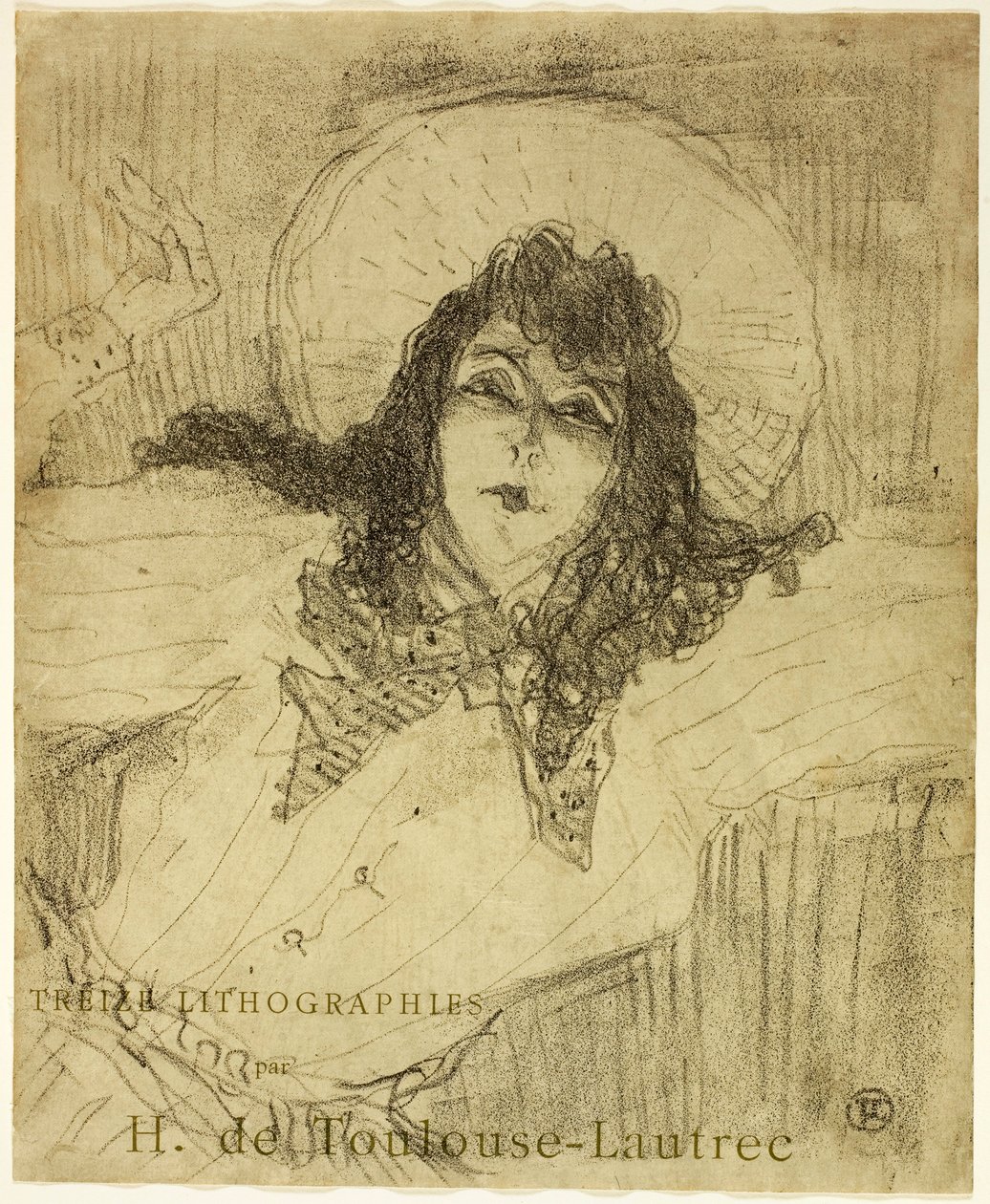 May Belfort, från Treize Lithographies av Henri de Toulouse-Lautrec