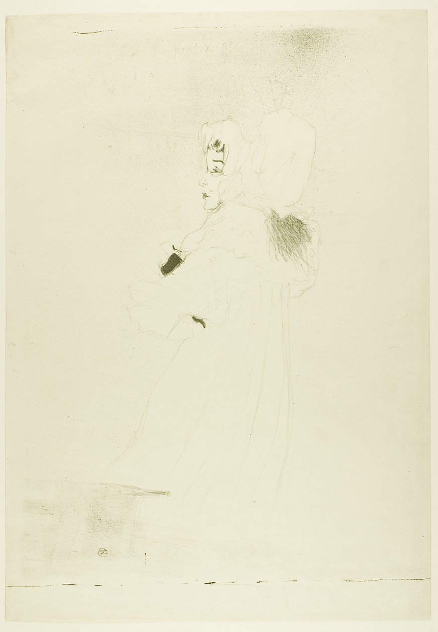 Miss May Belfort (stor tallrik) av Henri de Toulouse-Lautrec