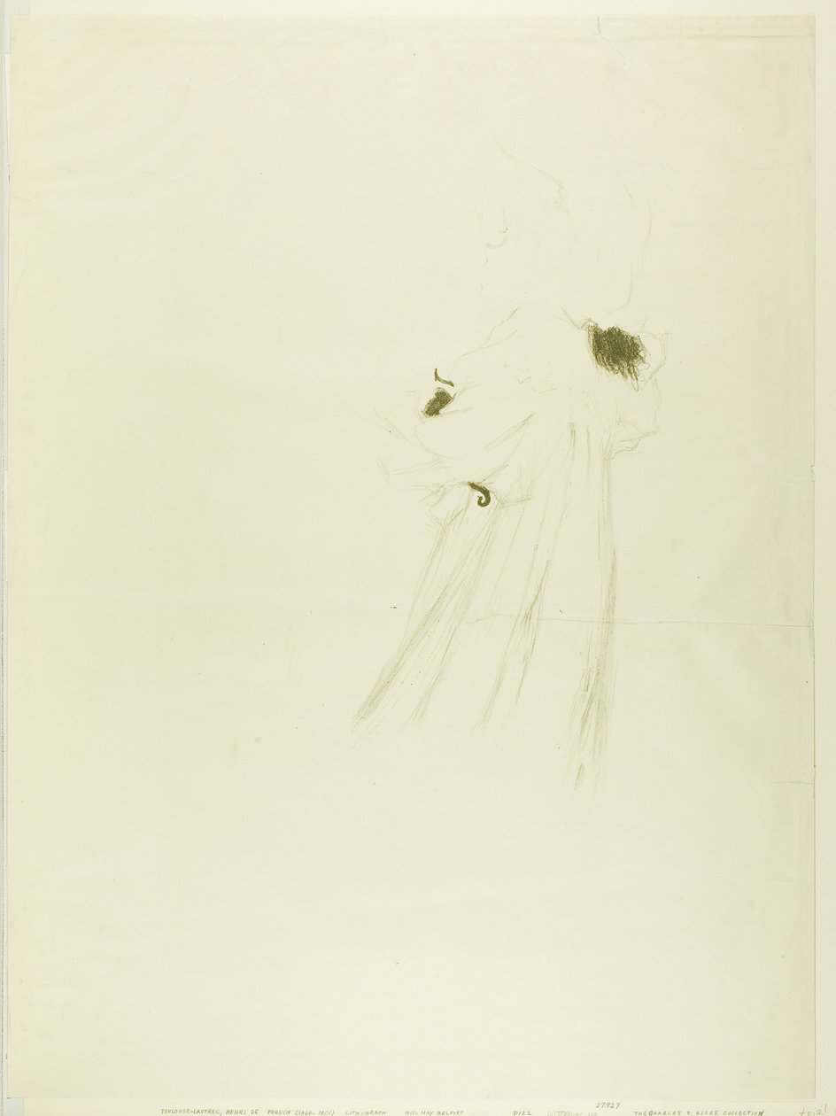 Miss May Belfort (stor tallrik) av Henri de Toulouse-Lautrec
