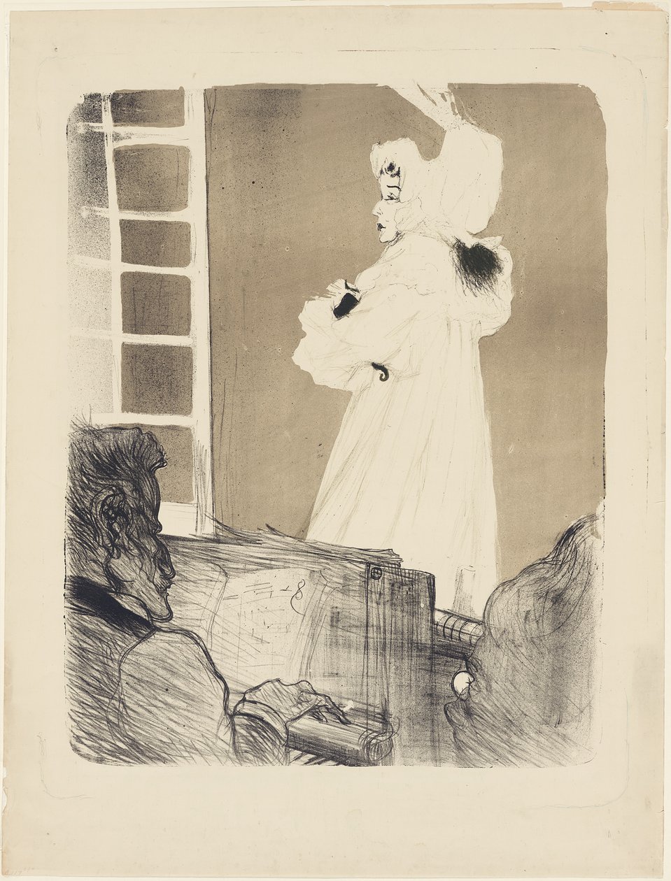 Miss May Belfort (stor tallrik) av Henri de Toulouse-Lautrec