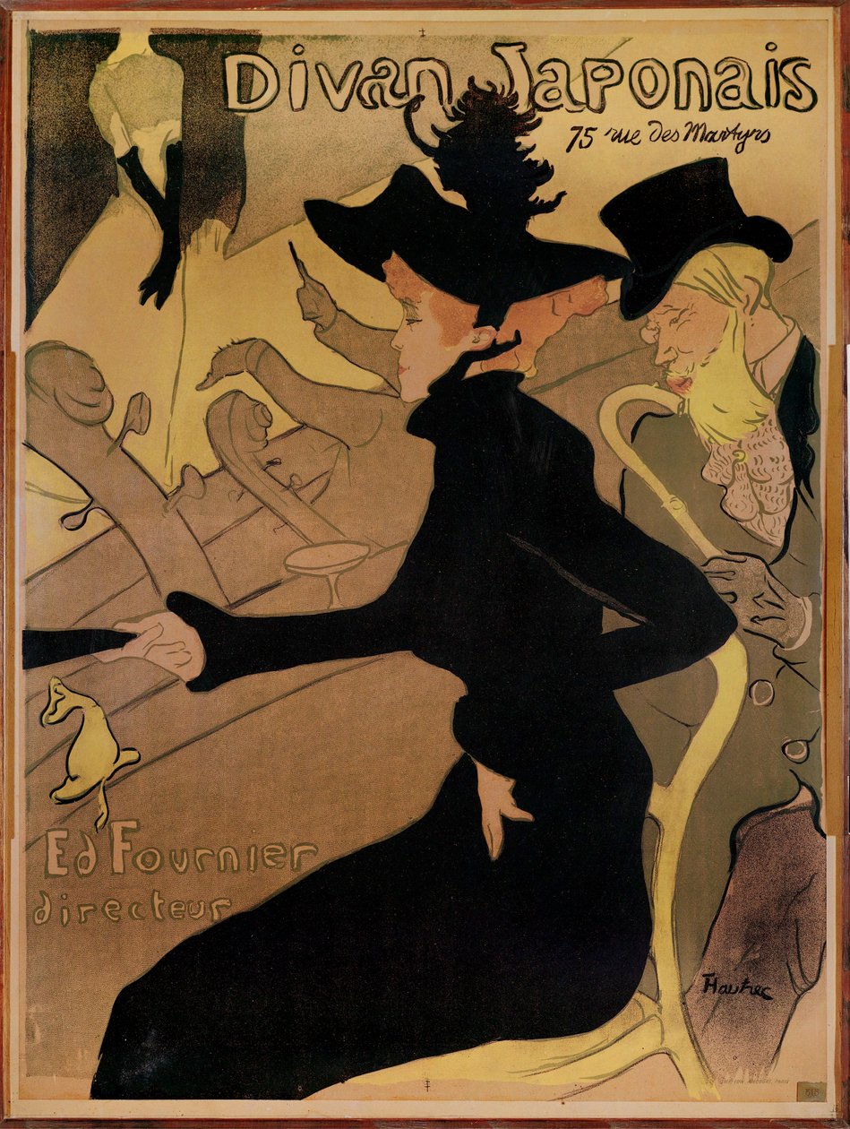 Nattklubb Le Divan Japonais av Henri de Toulouse-Lautrec