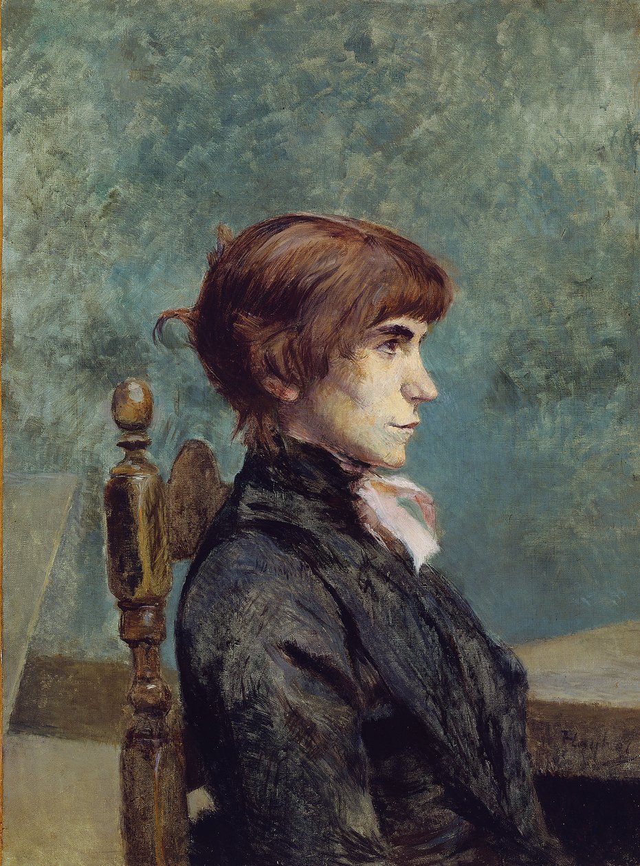 Porträtt av Jeanne Wenz av Henri de Toulouse-Lautrec