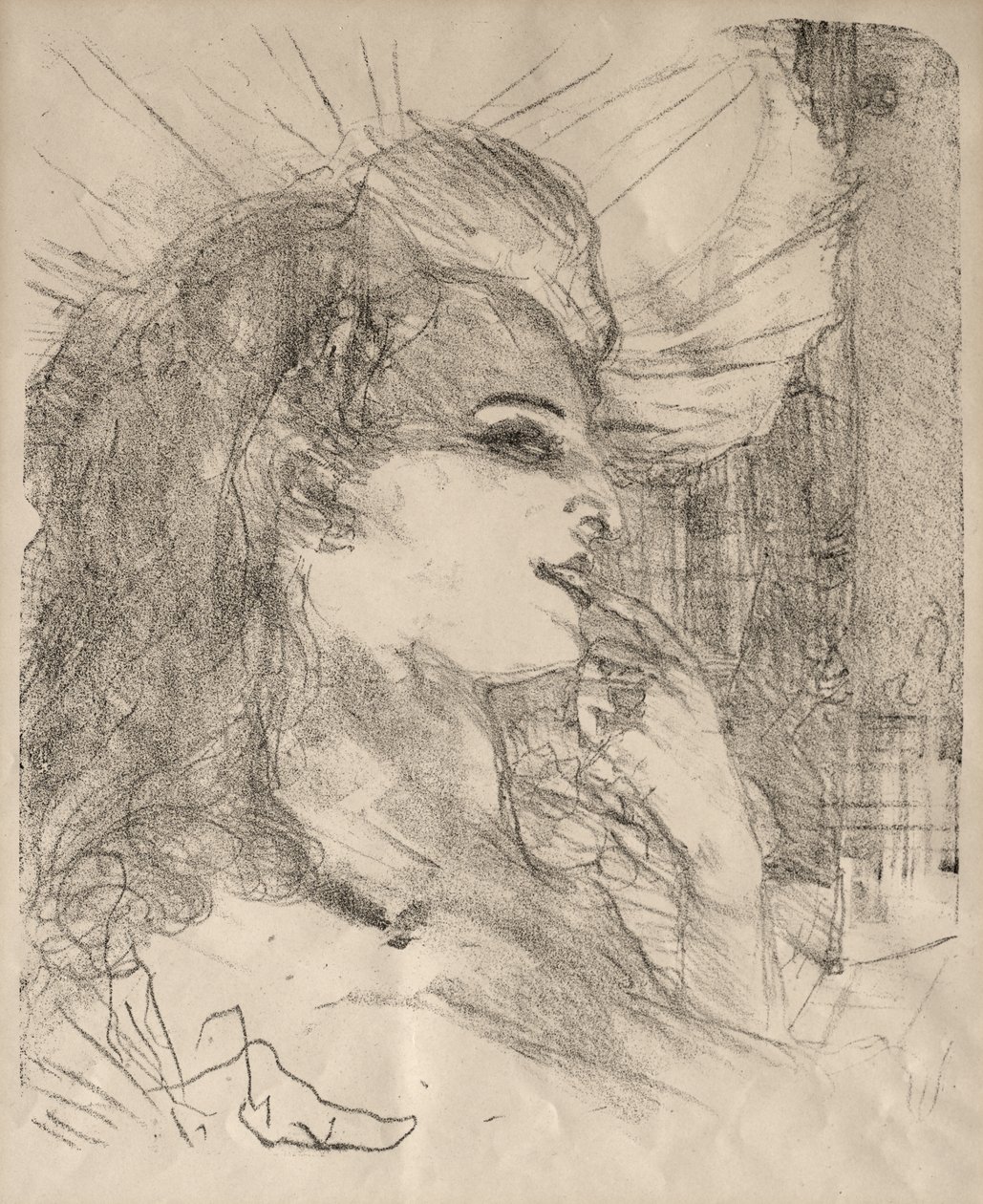 Porträtt av skådespelare och skådespelerskor: Tretton litografier: Anna Held av Henri de Toulouse-Lautrec