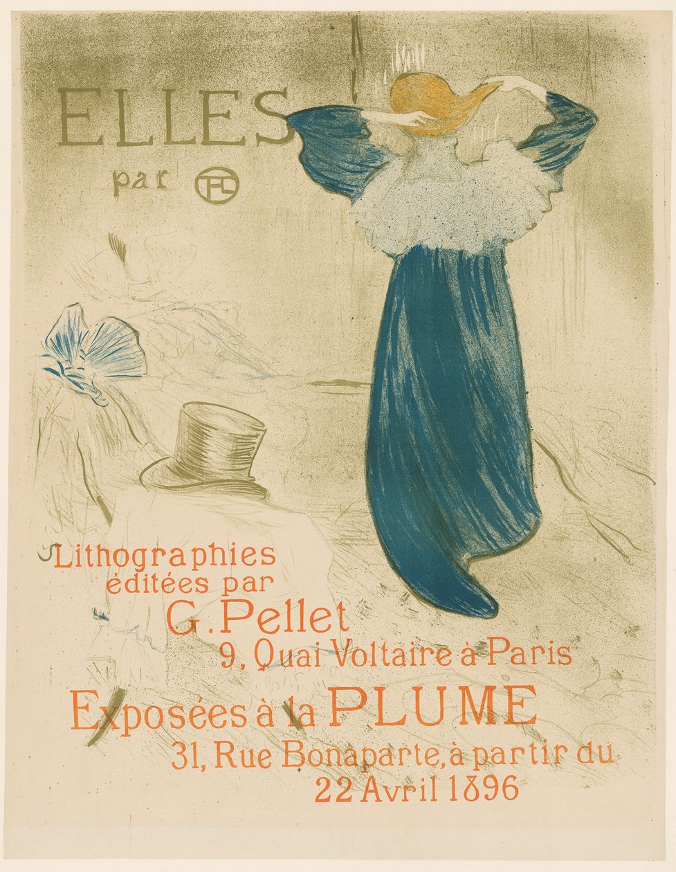 Affisch för Elles av Henri de Toulouse-Lautrec