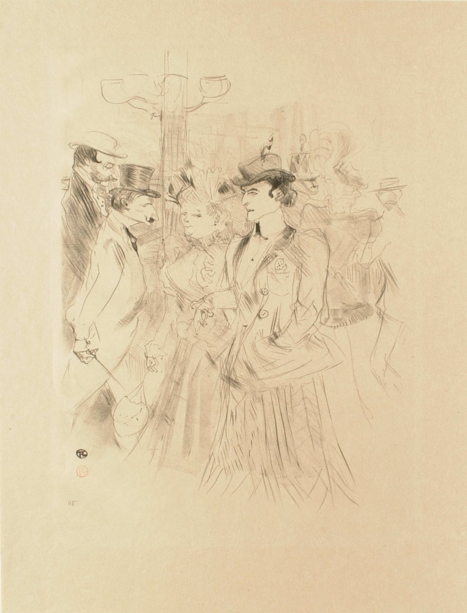 Promenad (Promenoir) av Henri de Toulouse-Lautrec