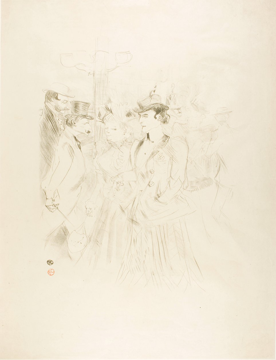 Promenad av Henri de Toulouse-Lautrec