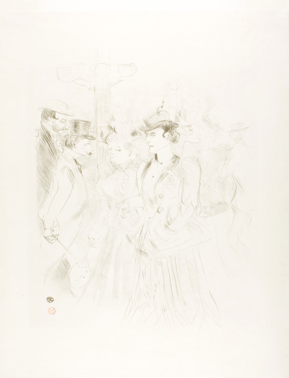 Promenad av Henri de Toulouse-Lautrec