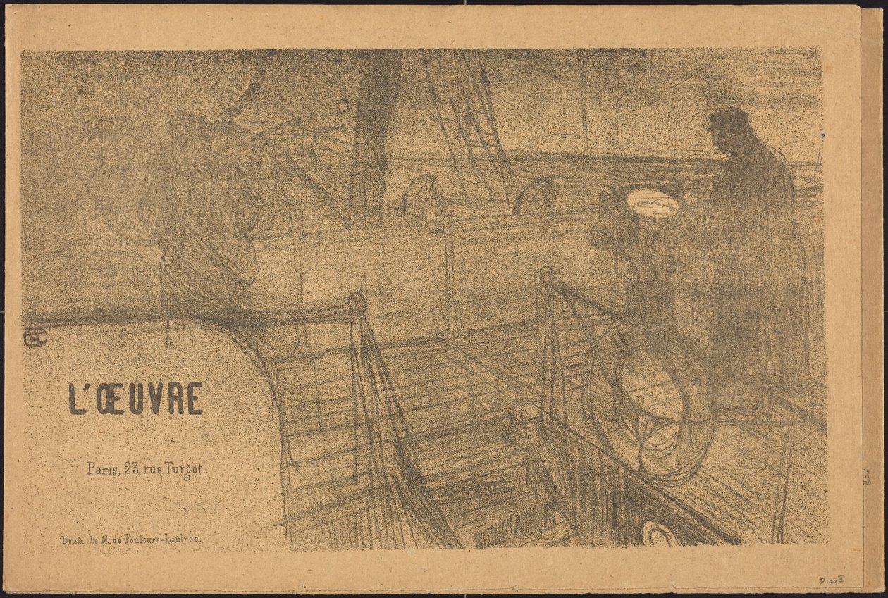 Prospekt Verkets program av Henri de Toulouse-Lautrec