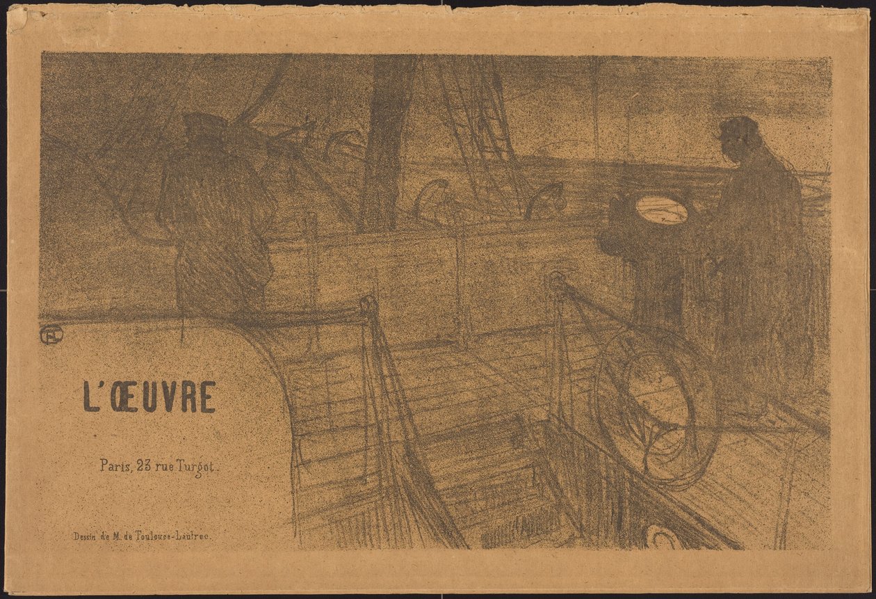 Prospekt Programm des Werks av Henri de Toulouse-Lautrec
