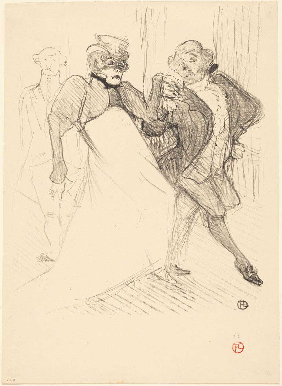 Rejane och Galipaux i ”Madame Sans-Gêne” (Réjane och Galipaux i ”Madame Sans-Gêne”) av Henri de Toulouse-Lautrec