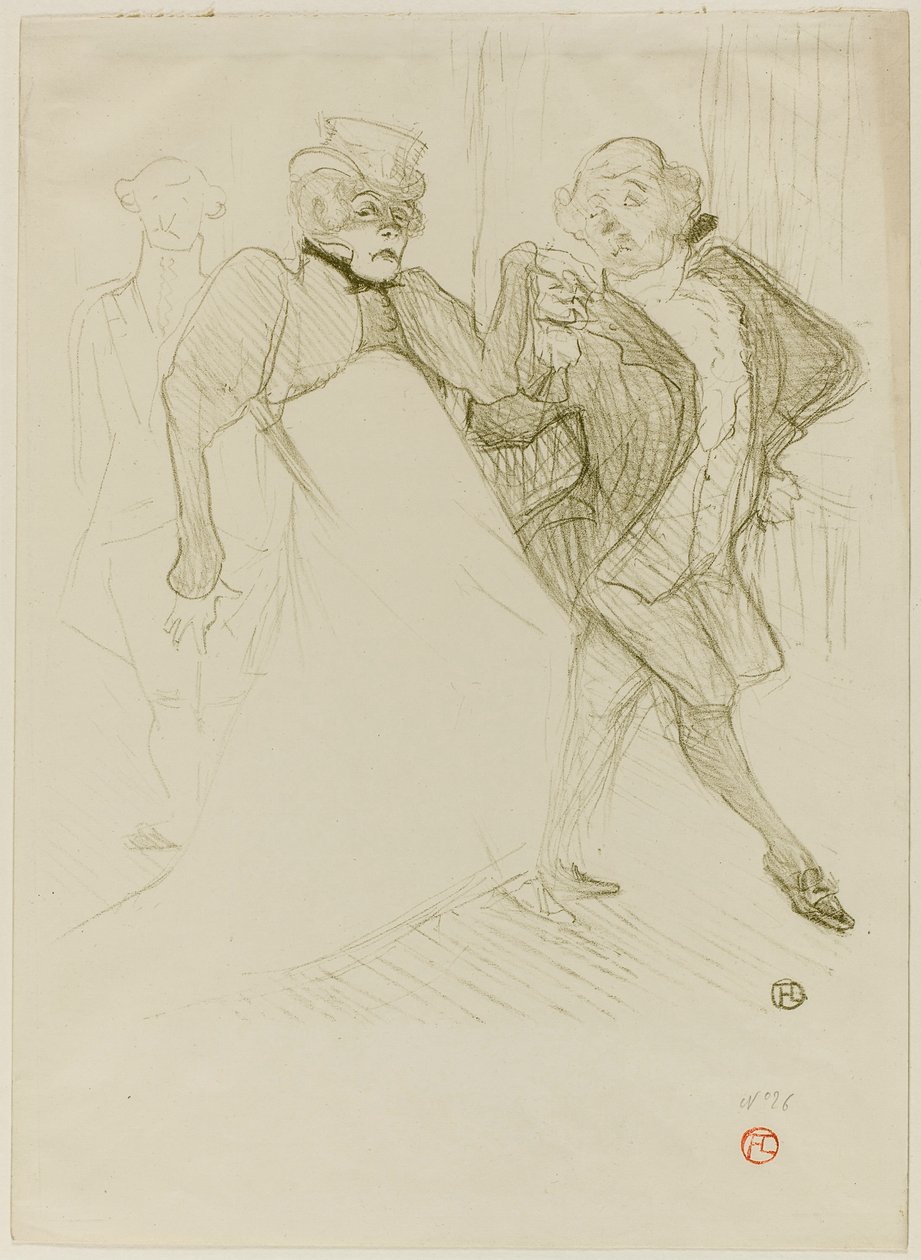 Réjane och Galipaux, i Madame Sans-Gêne av Henri de Toulouse-Lautrec