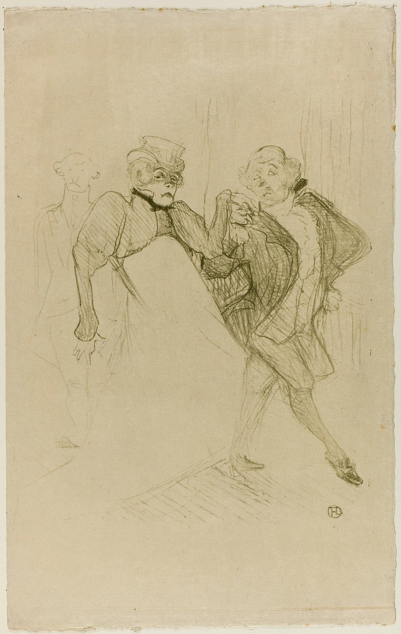 Réjane och Galipaux, i Madame Sans-Gêne av Henri de Toulouse-Lautrec