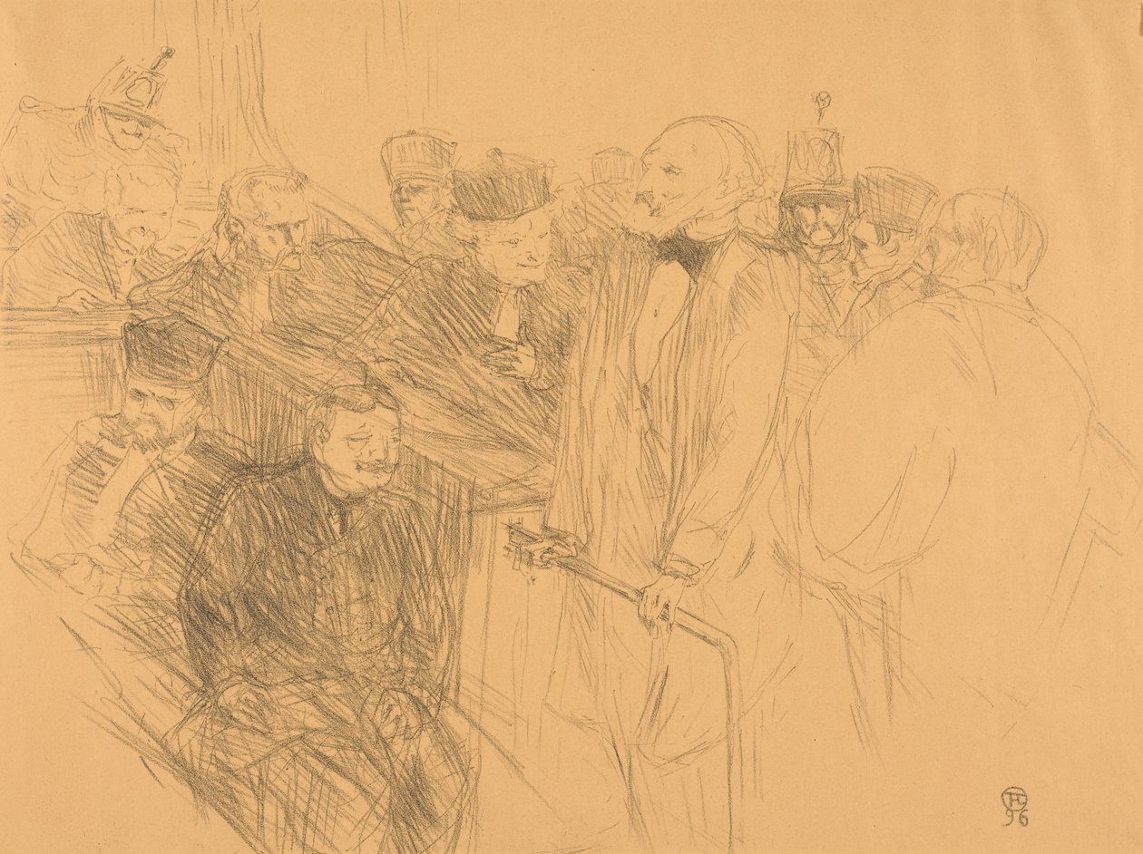 Ribots vittnesmål av Henri de Toulouse-Lautrec