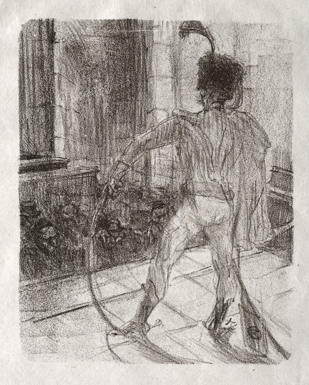 Vid foten av Sinai: Schlomé Fuss vid synagogan av Henri de Toulouse-Lautrec