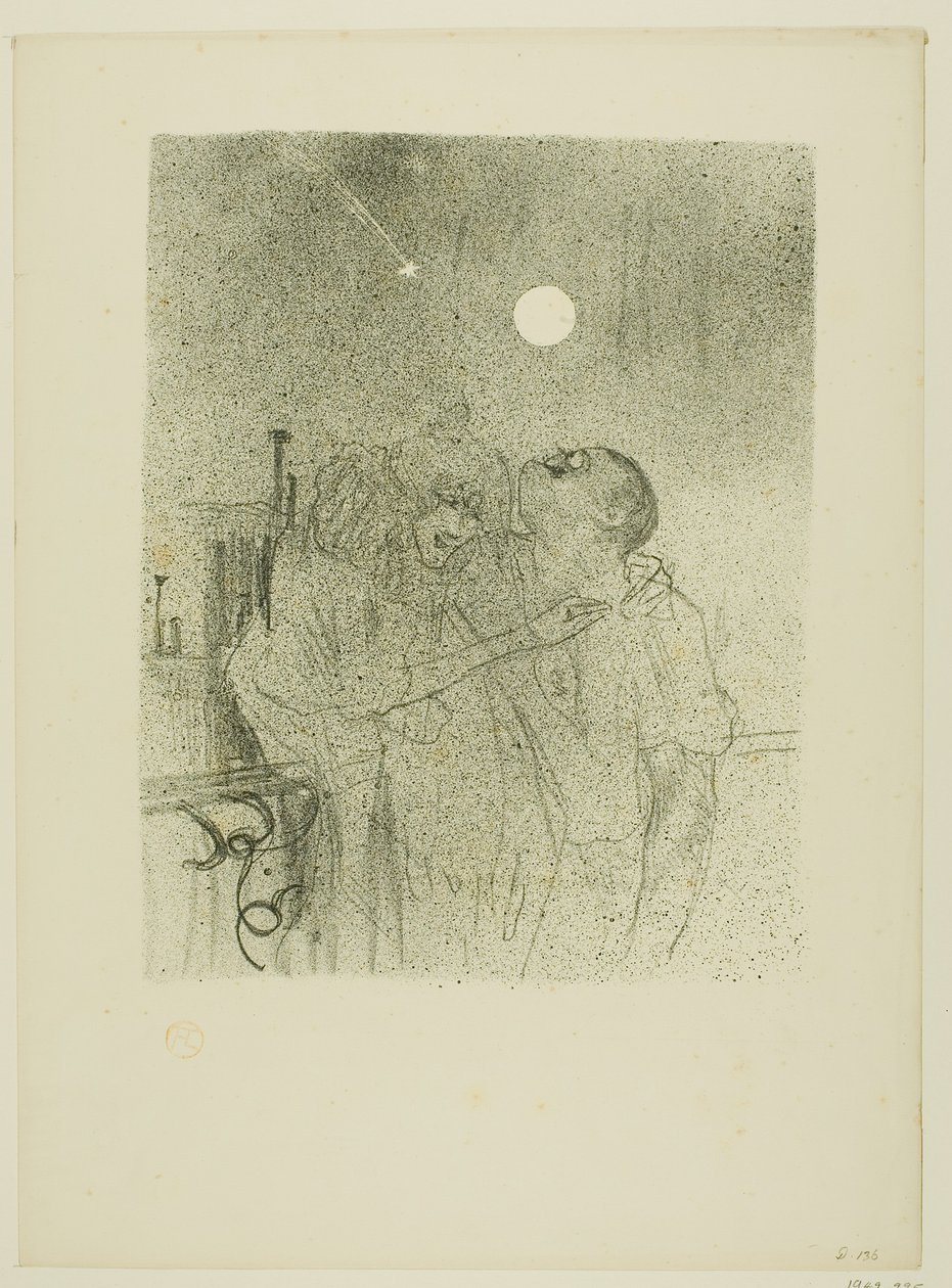 Shooting Stars, från Melodies av Désiré Dihau av Henri de Toulouse-Lautrec