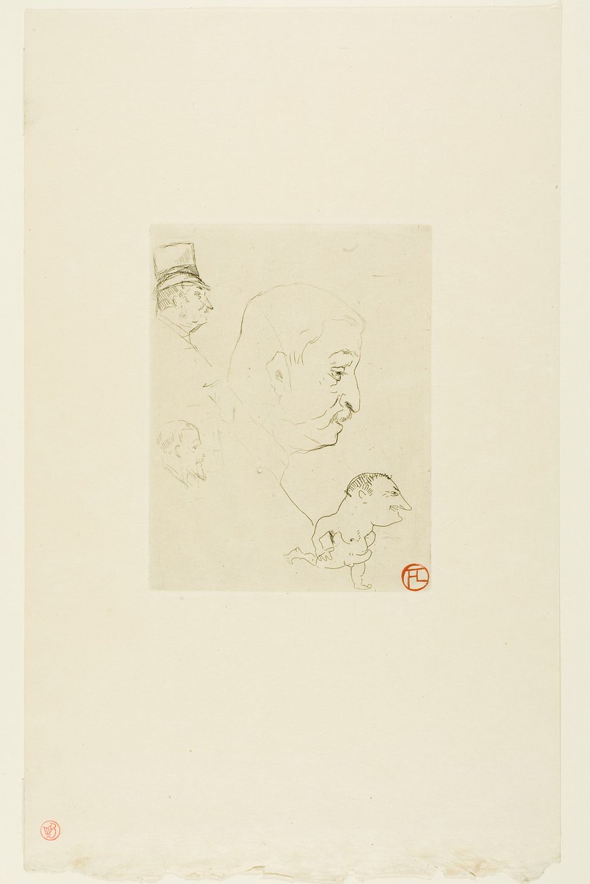 Skiss av Henri de Toulouse-Lautrec