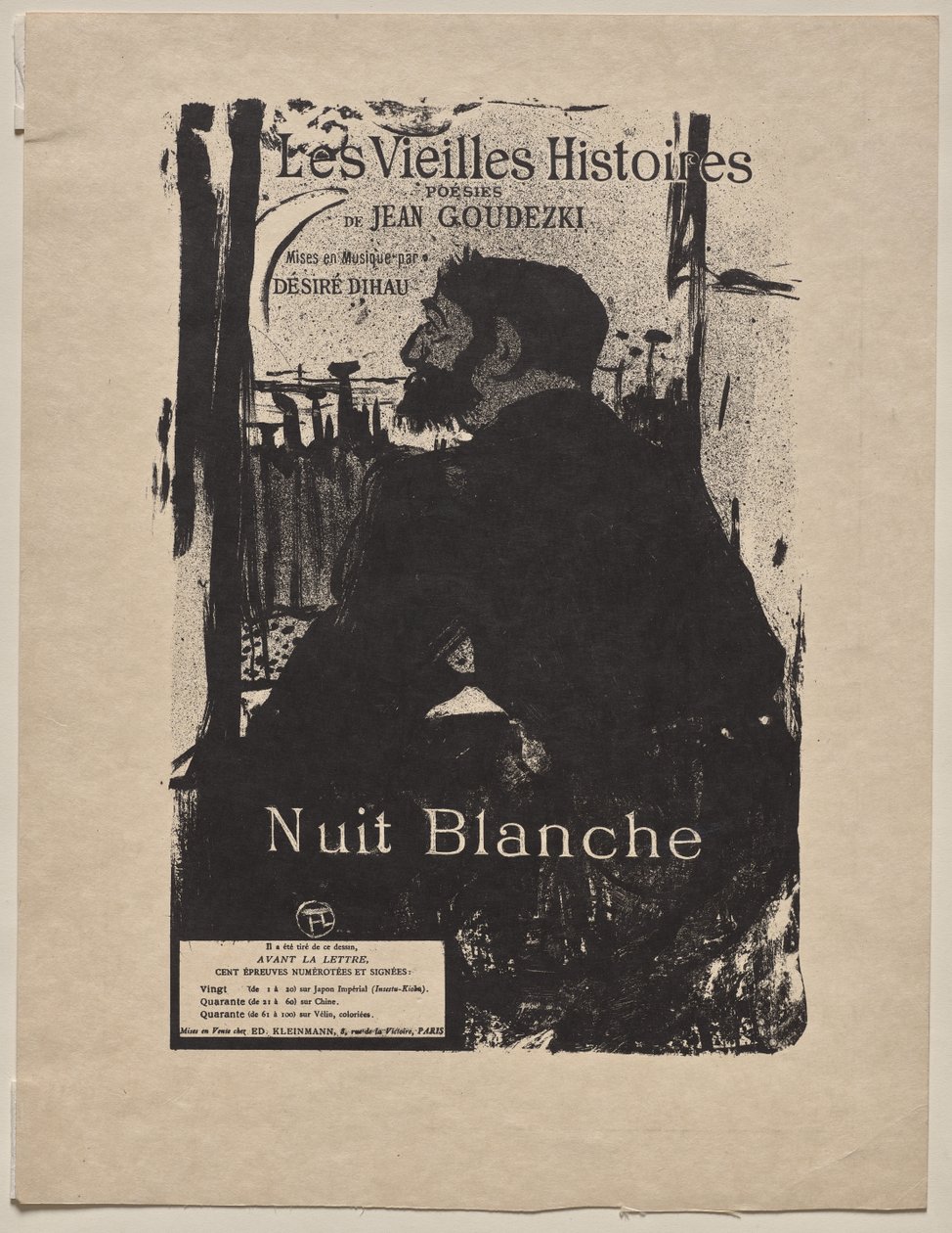 Sömnlös natt av Henri de Toulouse-Lautrec