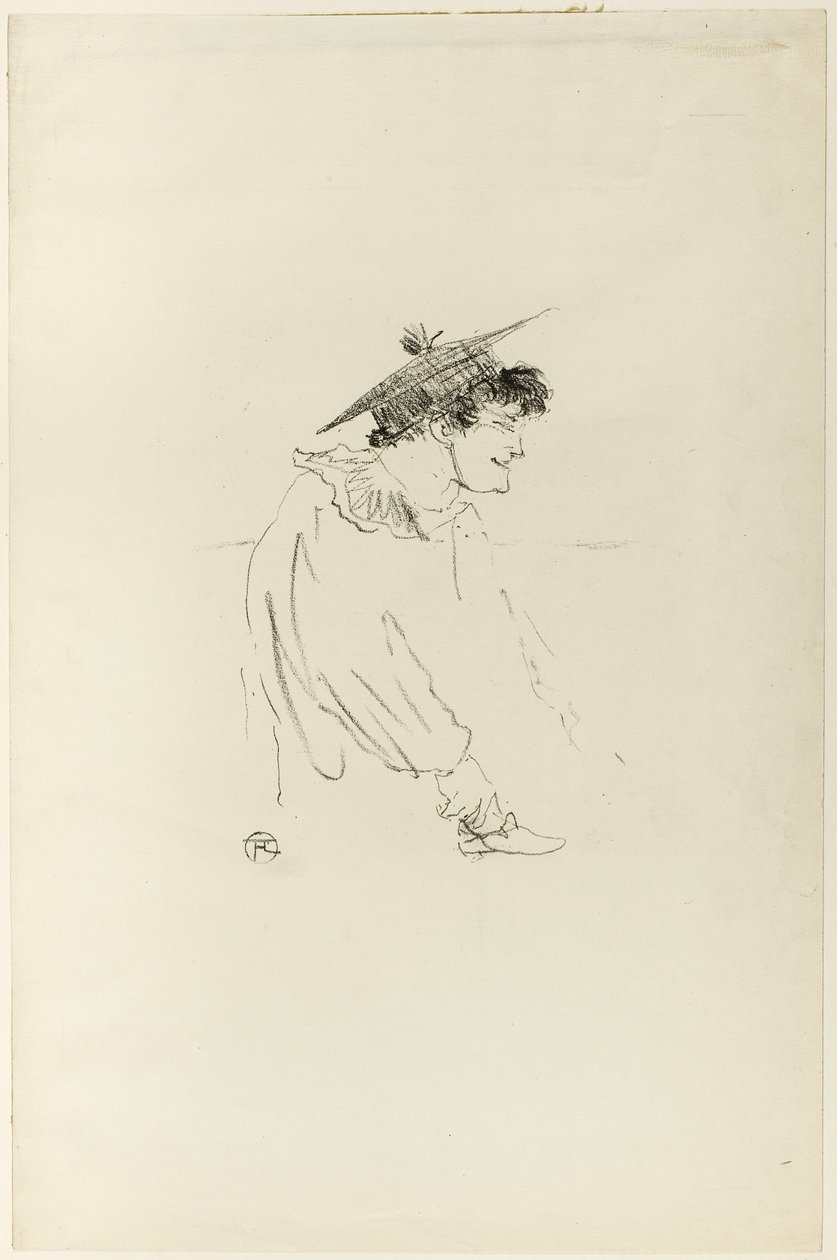 Liten engelsk flicka (Miss Dolly) av Henri de Toulouse-Lautrec