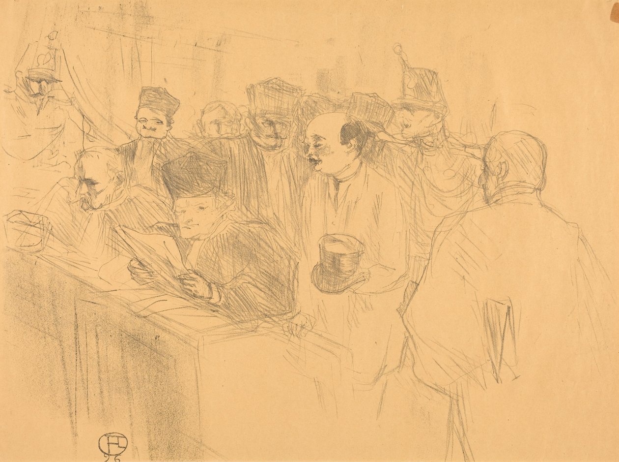 Soudais Deposition (Soudais-avsättning) av Henri de Toulouse-Lautrec