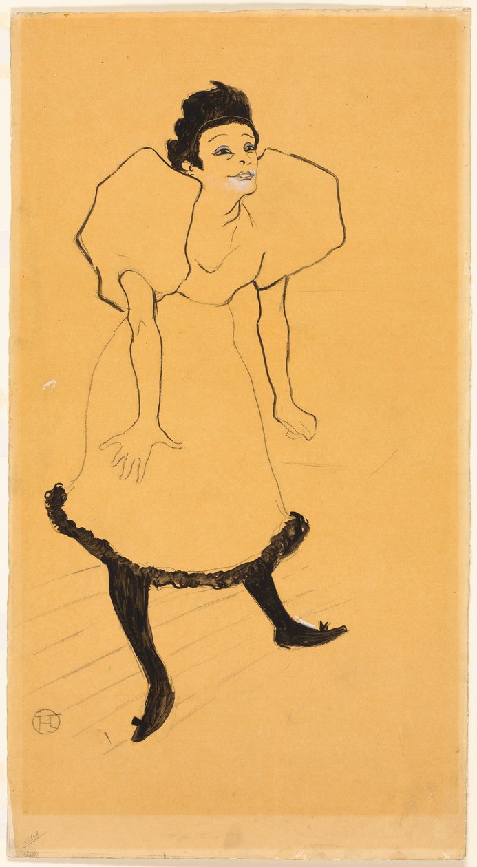 Studie av Henri de Toulouse-Lautrec