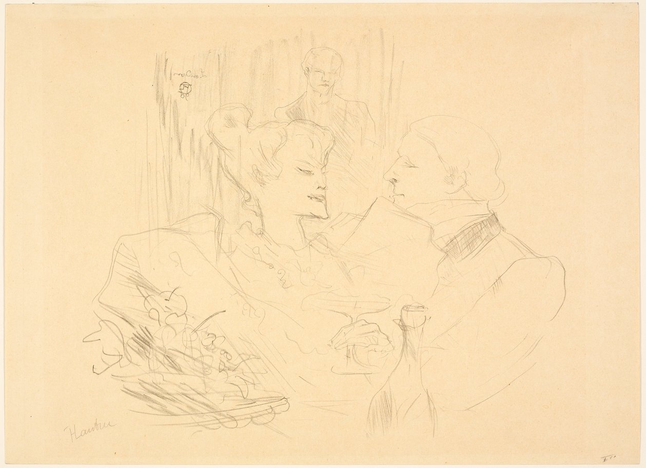 Kvällsmat i London av Henri de Toulouse-Lautrec