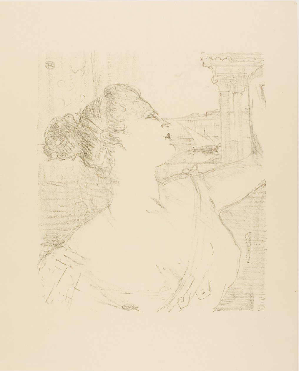 Sybil Sanderson, från Tretton litografier av Henri de Toulouse-Lautrec