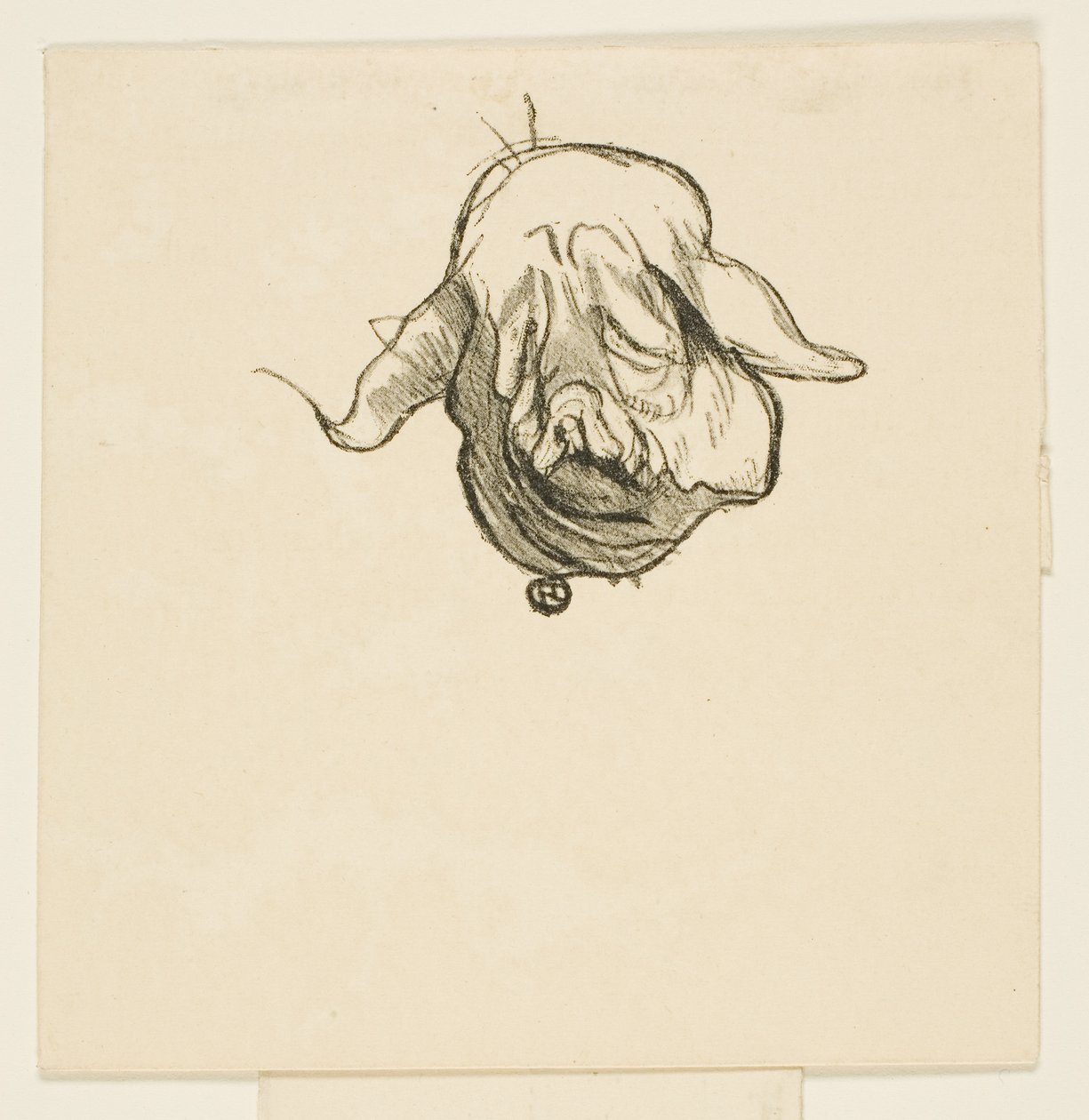 Stjärtstycke från At the Foot of Sinai av Henri de Toulouse-Lautrec