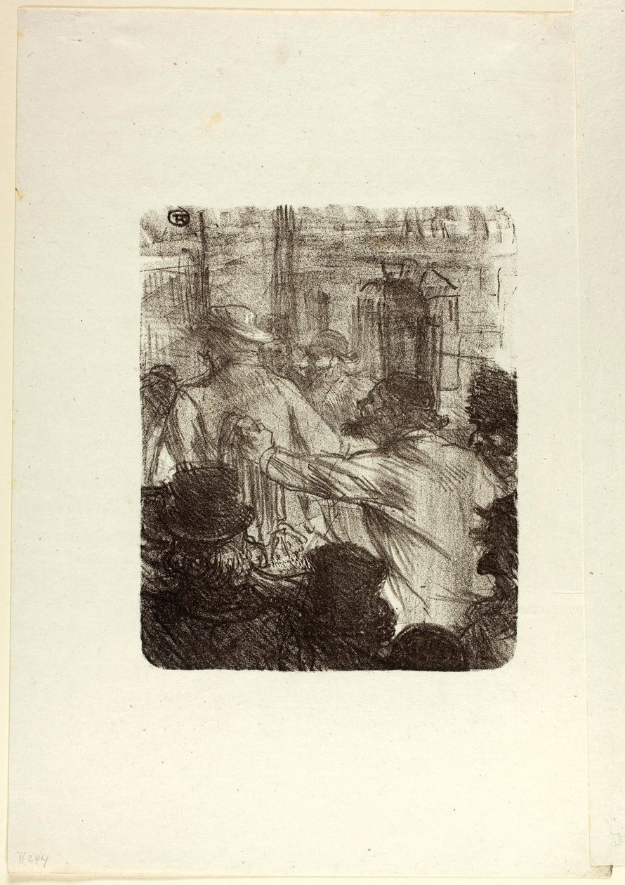 Textilmarknad, Krakow, från Au Pied du Sinaï av Henri de Toulouse-Lautrec