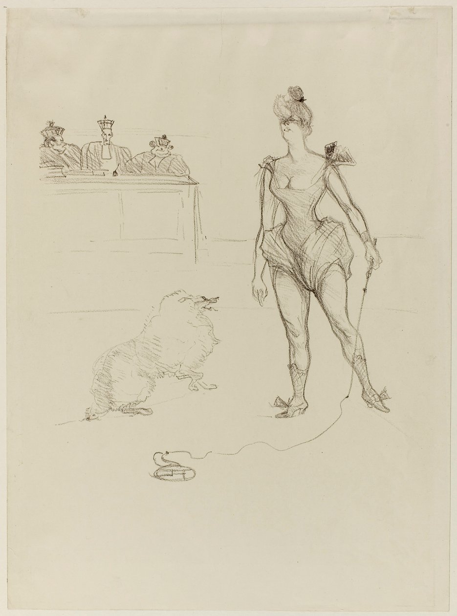 Djurtämjaren inför domstolen av Henri de Toulouse-Lautrec