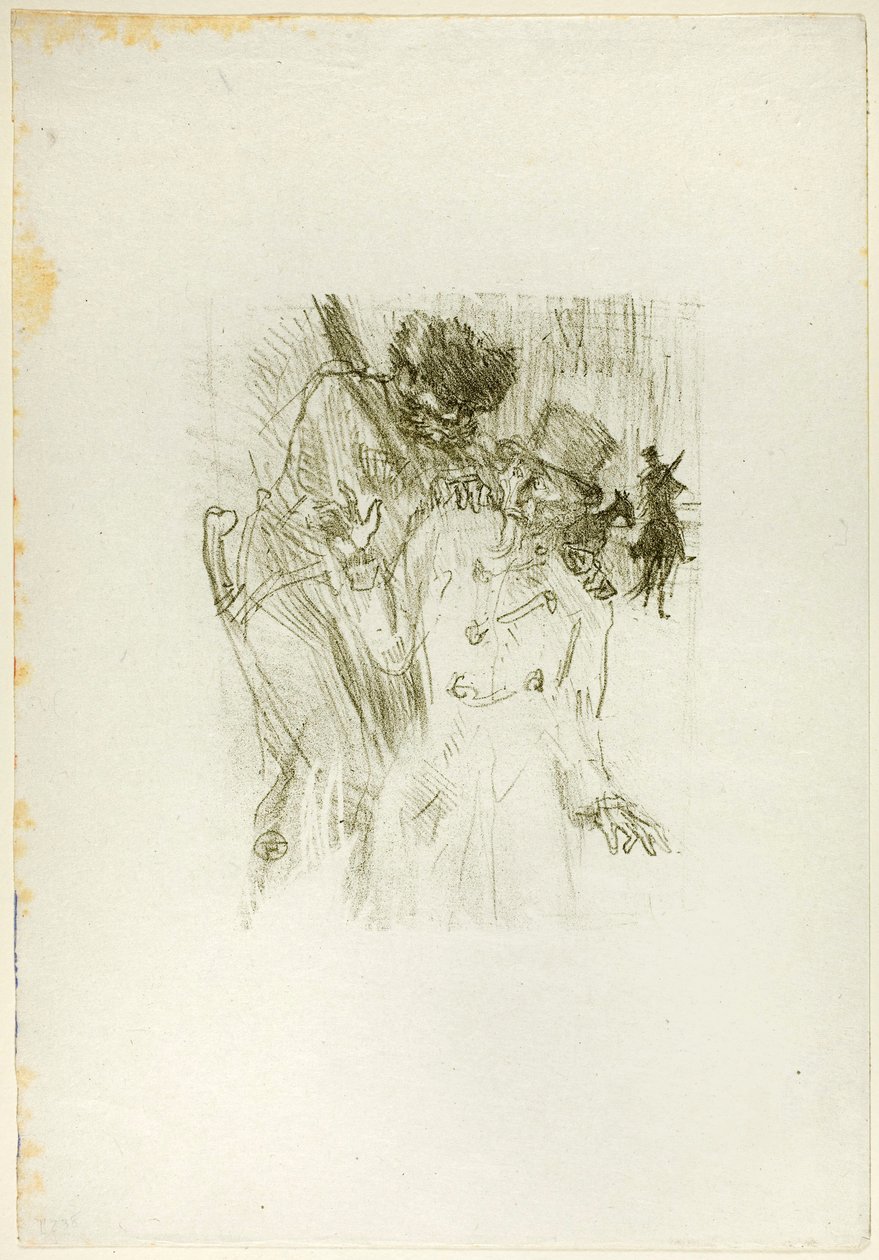 Gripandet av Schlomé Fuss, från Au Pied du Sinaï av Henri de Toulouse-Lautrec